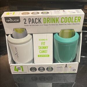 Reduce 2 Pack Drink Cooler - White and Green